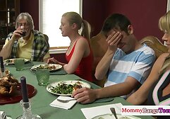 Teen masked sitting in front of her husband and gives ebony granny anal him blowjob